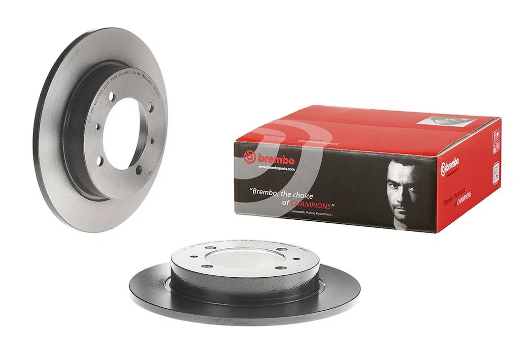 08704211C02 – BREMBO Brake Rotor, Solid One Piece Design Wheel Bolt Pattern 4 x 114.3 Millimeter 260 Millimeter Diame...